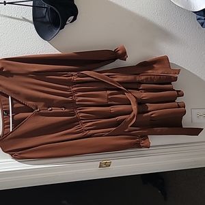 Burnt orange dress